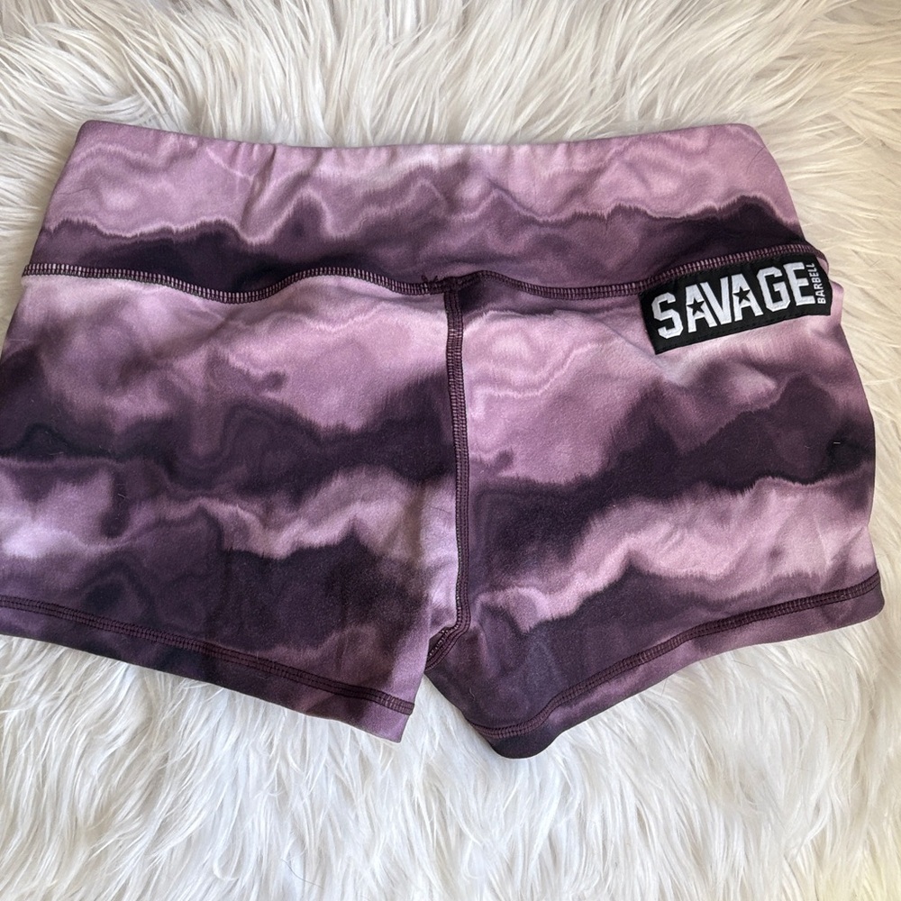 Salvage Women's Lavender and Plum Athletic Shorts